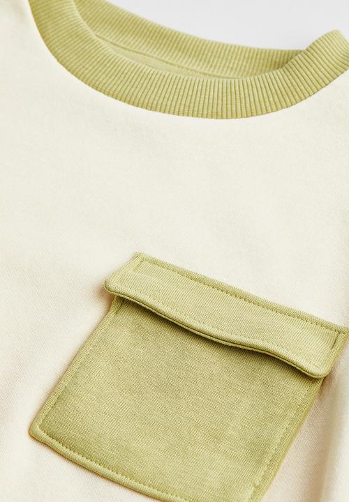 H&M - Oversized sweatshirt - natural white/block-coloured