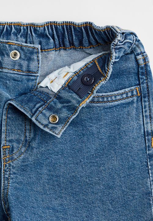 H&M - Comfort stretch balloon fit jeans - denim blue/block-coloured