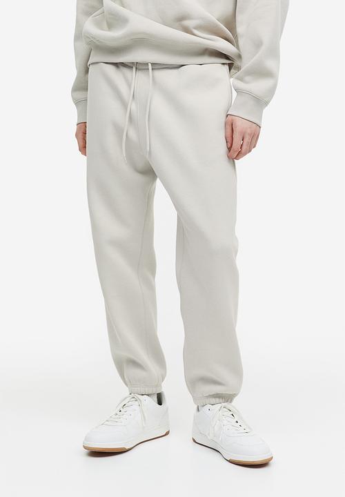 H&M - Relaxed fit sweatpants - light greige