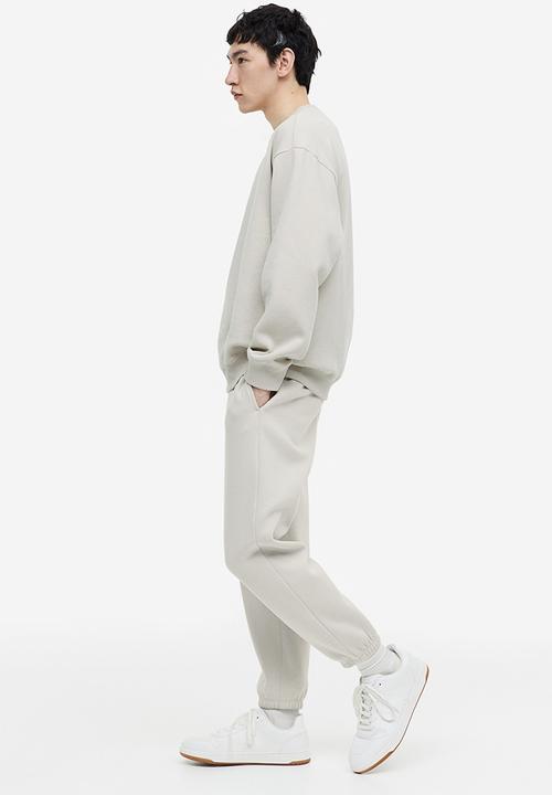 H&M - Relaxed fit sweatpants - light greige
