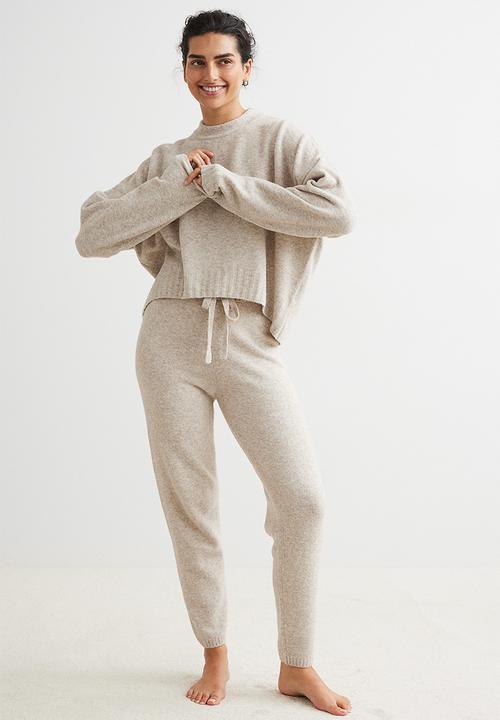 H&M - Fine-knit jumper - light beige marl
