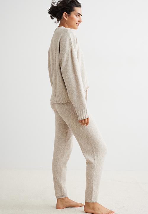 H&M - Fine-knit jumper - light beige marl