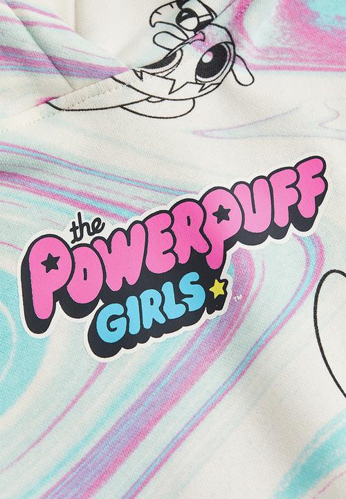 H&M - Oversized printed hoodie - white/the powerpuff girls