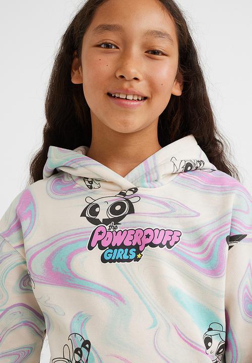 H&M - Oversized printed hoodie - white/the powerpuff girls