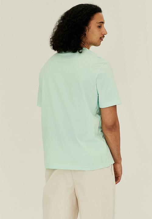 H&M - Regular fit printed t-shirt - turquoise/italiano