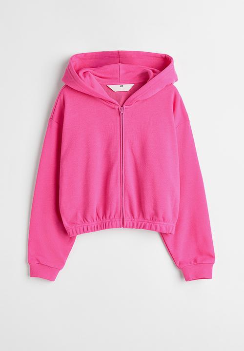 H&M - Oversized zip-through hoodie - cerise