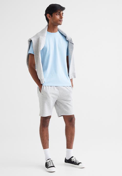 H&M - Regular fit round-neck t-shirt - light blue