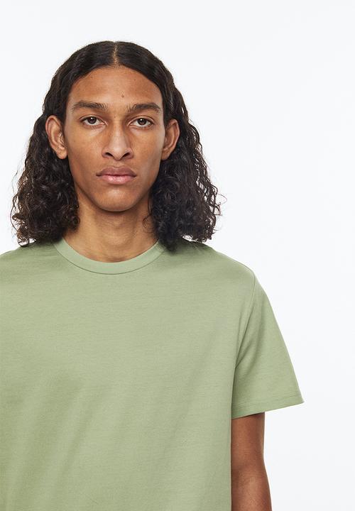 H&M - Regular fit round-neck t-shirt - pistachio green
