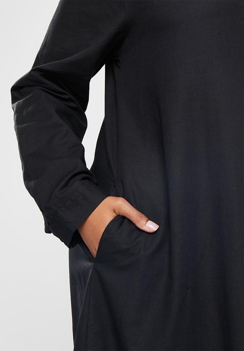 AMANDA LAIRD CHERRY - Plus tileba dress - black