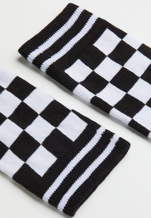 H&M - Patterned socks - black/white checked