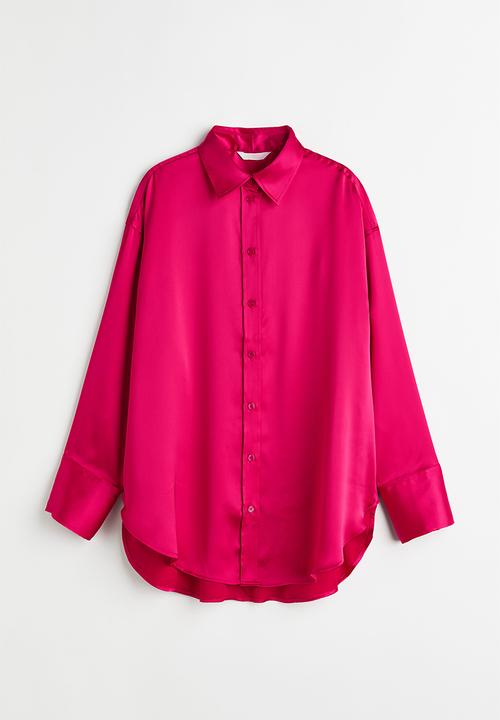 H&M - Oversized blouse - cerise