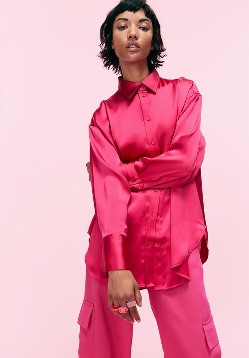 H&M - Oversized blouse - cerise