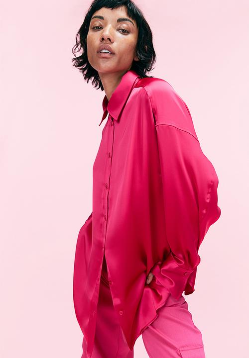 H&M - Oversized blouse - cerise