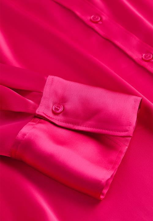 H&M - Oversized blouse - cerise