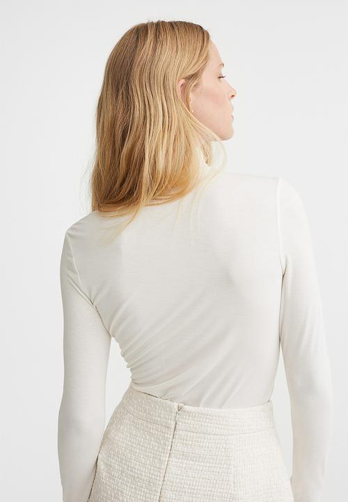 H&M - Polo-neck top - cream