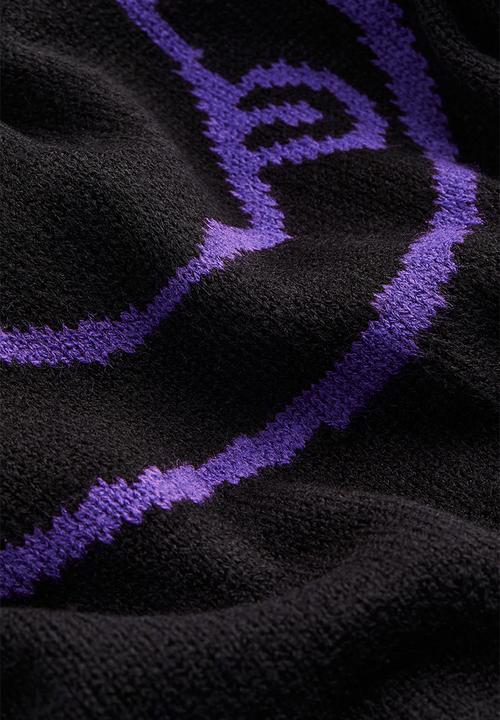 H&M - Jacquard-knit jumper - black/nirvana