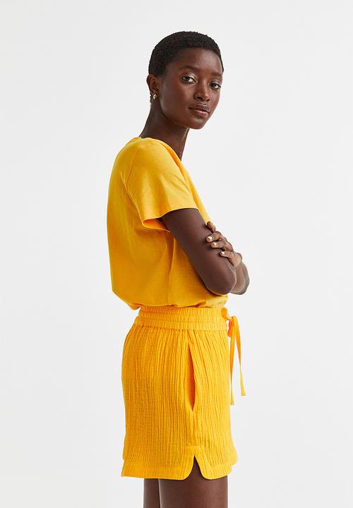 H&M - Cotton T-shirt - yellow