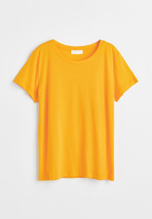H&M - Cotton T-shirt - yellow