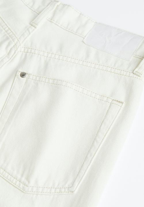 H&M - Wide ultra high jeans - white