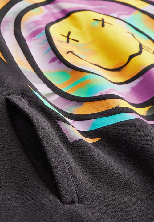 H&M - Hooded sweatshirt dress - black/nirvana