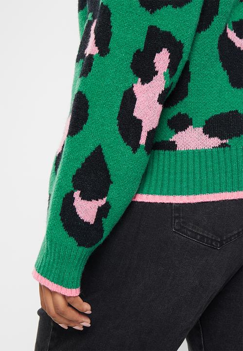 Me&B - Plus Button through cardigan - vibrant animal print