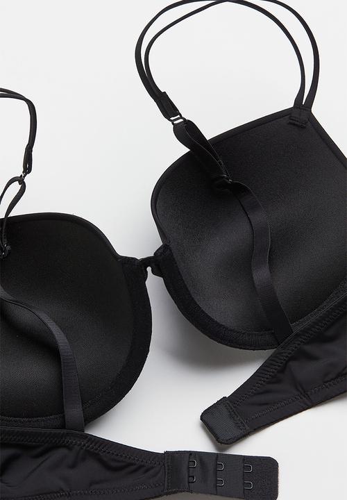 H&M - Jersey push-up bra - black