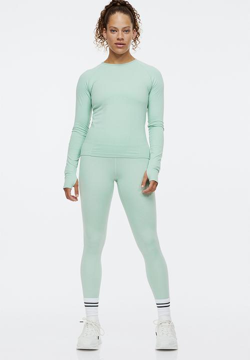 H&M - Drymove™ seamless sports top - mint green