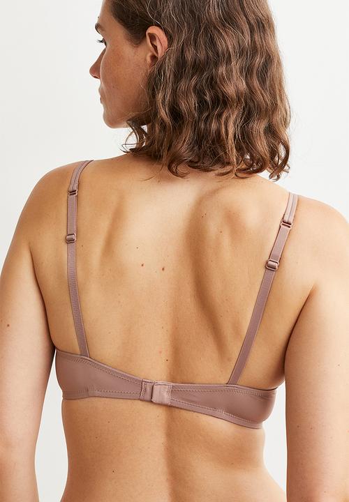 H&M - Jersey push-up bra - old rose