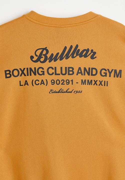 H&M - Oversized fit sweatshirt - mustard yellow/bullbar