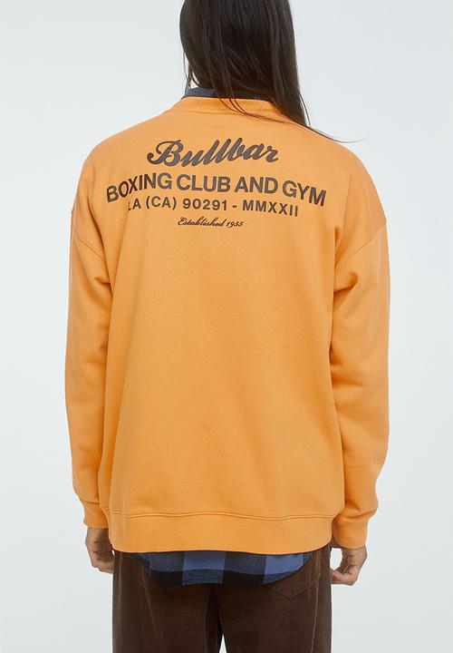 H&M - Oversized fit sweatshirt - mustard yellow/bullbar