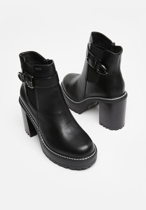 Plum - Jemila ankle boot - black