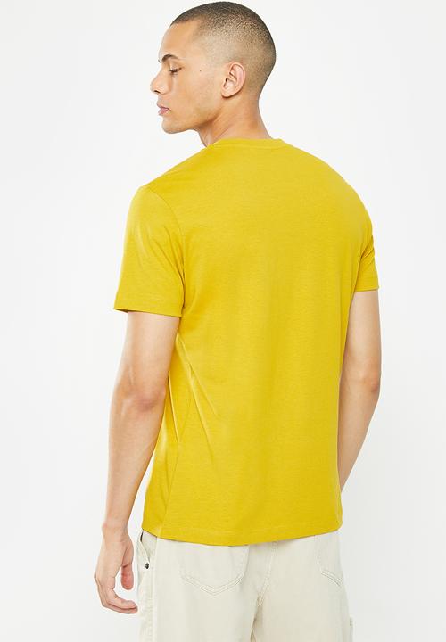 MANGO - Cherlo sustainable cotton basic T-shirt - yellow