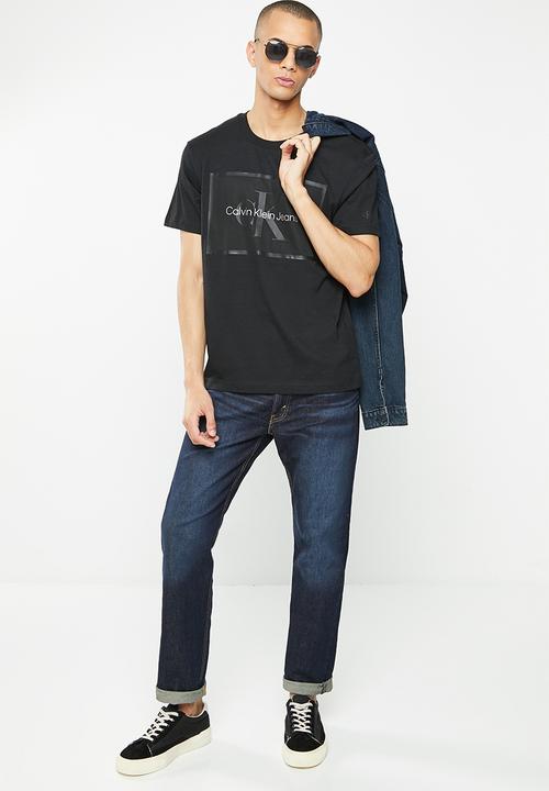 Calvin Klein - Monol logo mesh box tee - ck black