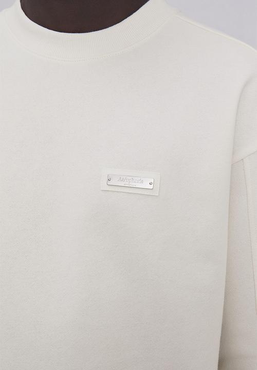 H&M - Relaxed fit appliquéd sweatshirt - cream