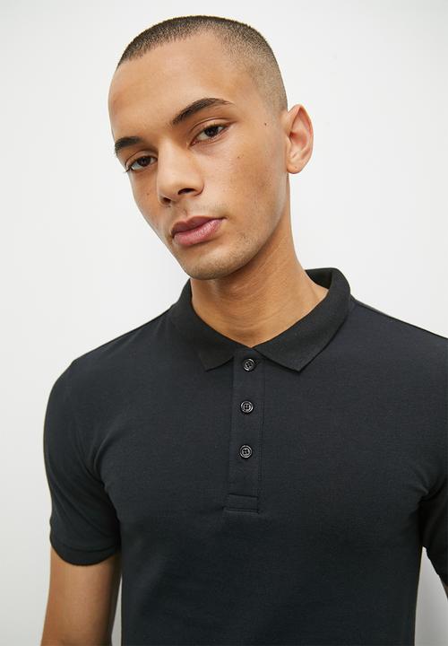 Superbalist - Rico muscle fit golfer - black