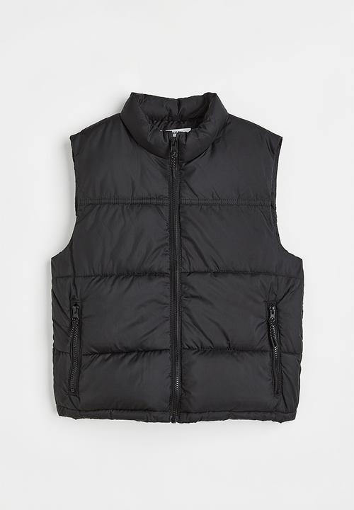 H&M - Puffer gilet - black