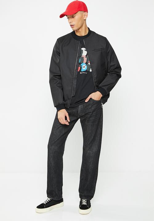 Ben Sherman - Scooter helmet tee-shirt - black