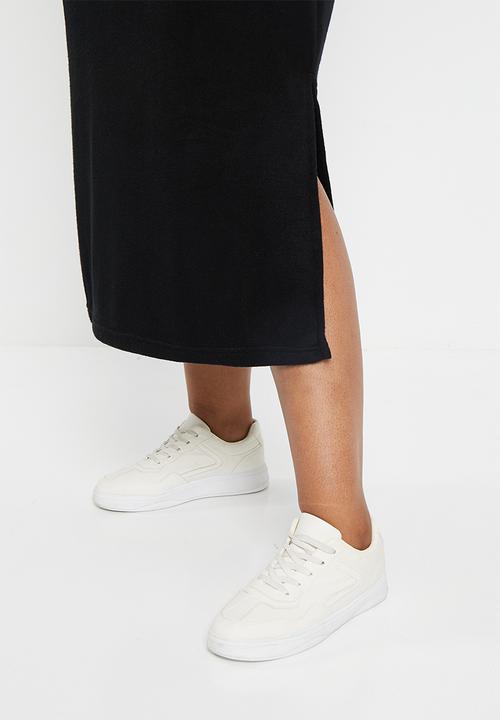 Me&B - Plus Poloneck maxi rib knit dress - black