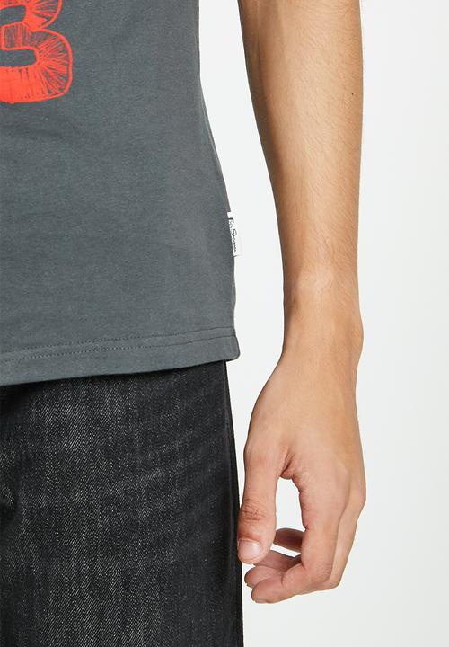 Ben Sherman - Typography art tee-shirt - dark charc