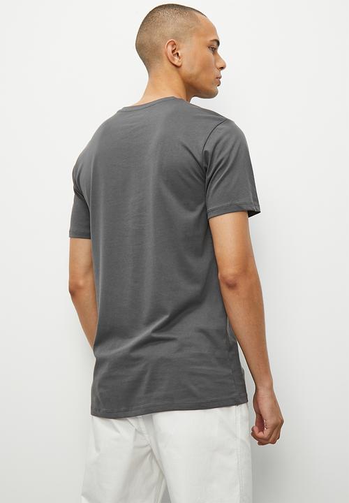 Superbalist - Dean v-neck tee - dark grey