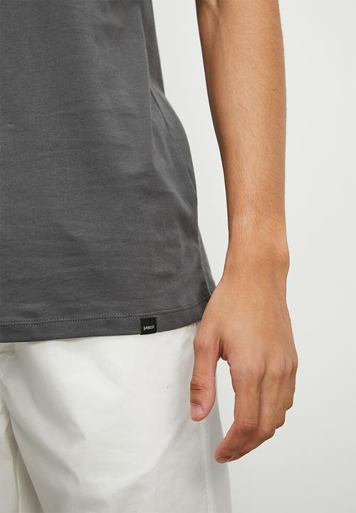 Superbalist - Dean v-neck tee - dark grey