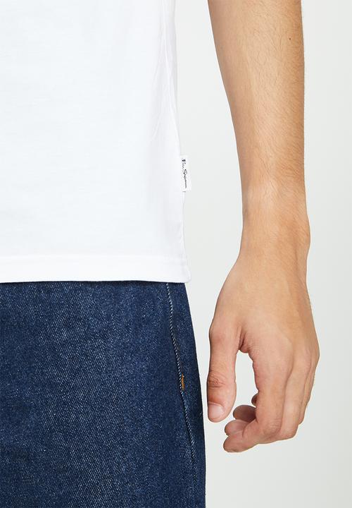 Ben Sherman - Retro tape tee-shirt - white