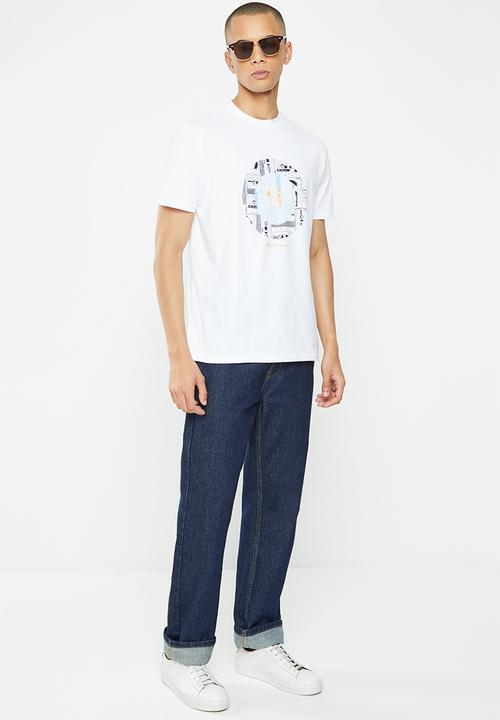 Ben Sherman - Retro tape tee-shirt - white