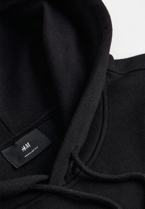 H&M - Regular fit hoodie - black/new york