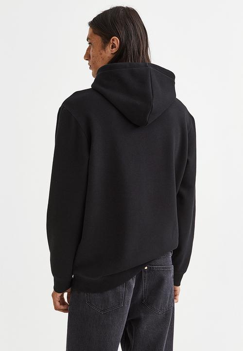 H&M - Regular fit hoodie - black/new york