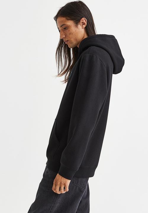 H&M - Regular fit hoodie - black/new york