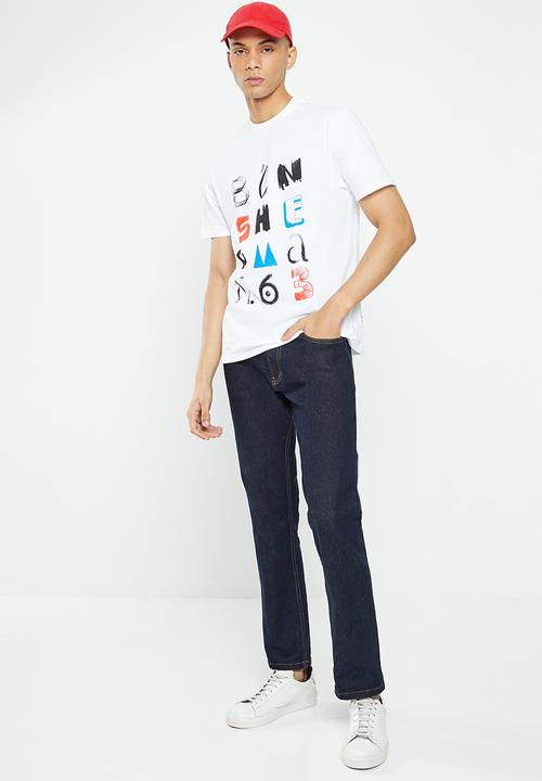 Ben Sherman - Typography art tee-shirt - white