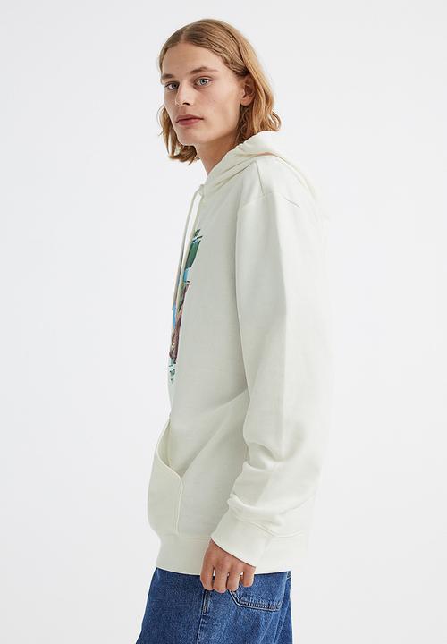H&M - Printed hoodie - white/the mandalorian