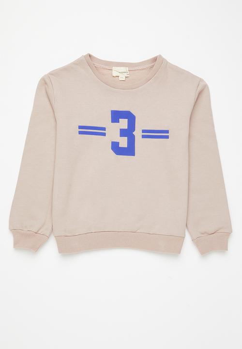 Superbalist - Boys 2 pack graphic sweat top - stone & blue