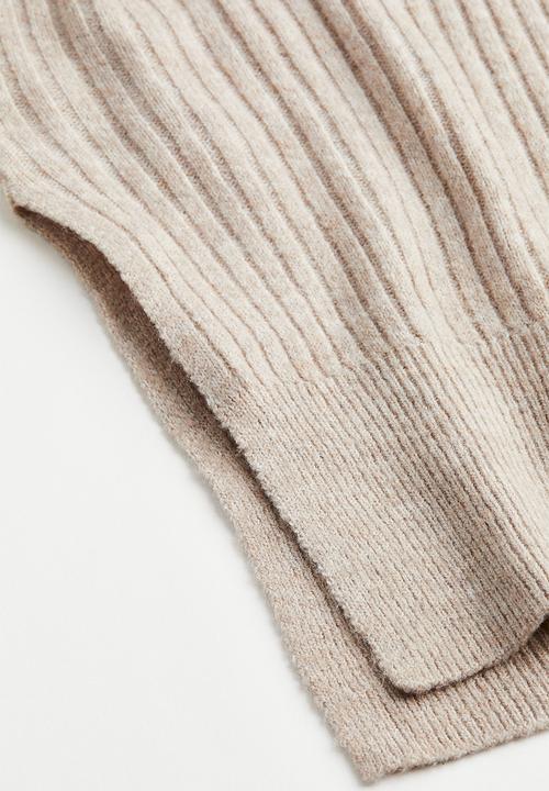 H&M - Rib-knit jumper - beige marl 